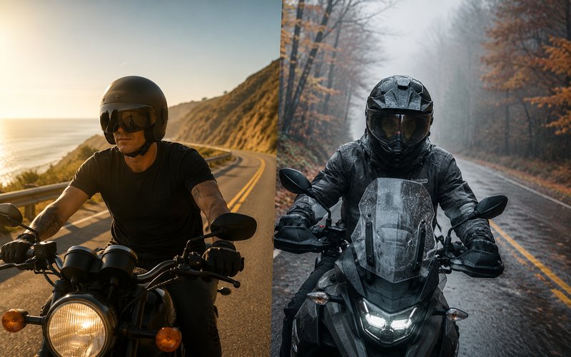 Riding in different seasons